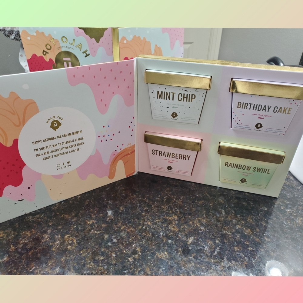Colourpop x Halo Top Creamery PR set